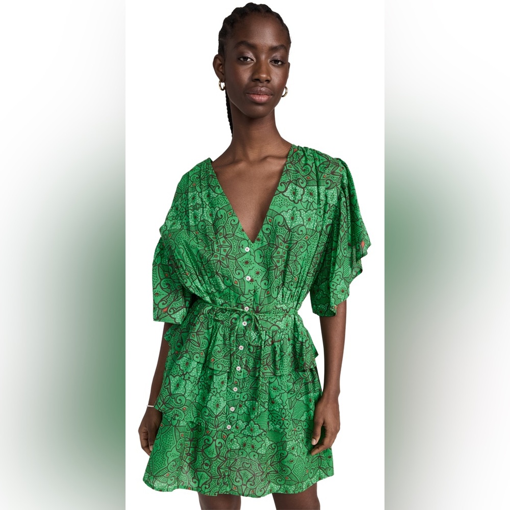 Ro’s Garden by Tuckernuck Green Dolce Mini Dress $195 MSRP Size M